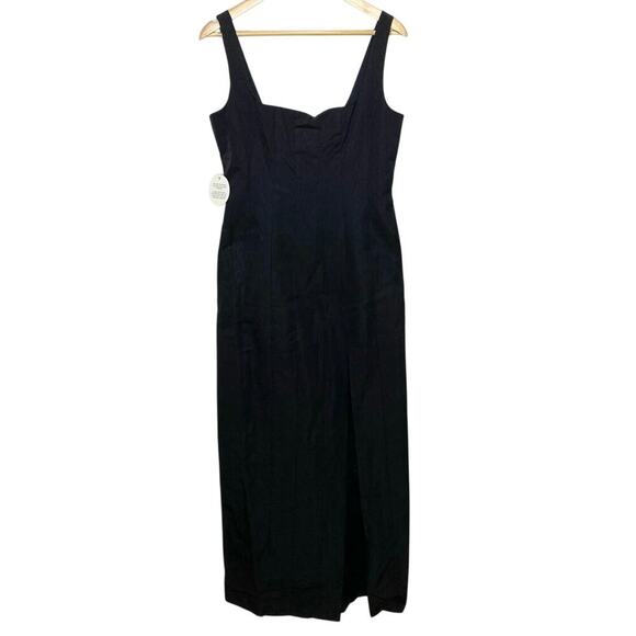 STAUD Portrait Maxi Dress In Black 10 NWT - Picture 5 of 10